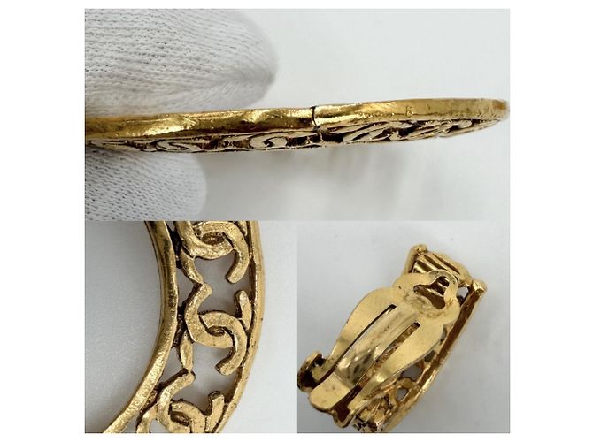 Timeless Orecchini a clip Chanel Vintage D'oro - vista 5
