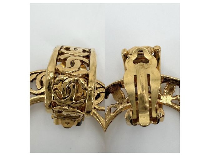 Timeless Orecchini a clip Chanel Vintage D'oro - vista 6