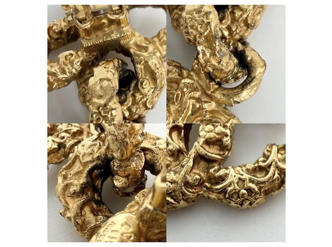 Orecchini a clip dorati Chanel D'oro - vista 5