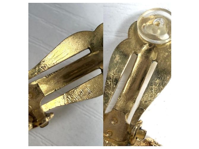 Orecchini a clip dorati Chanel D'oro - vista 6