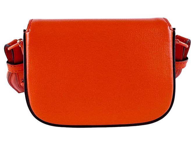 Borsa a tracolla in pelle Gucci Horsebit 1955 Arancione - vista 2