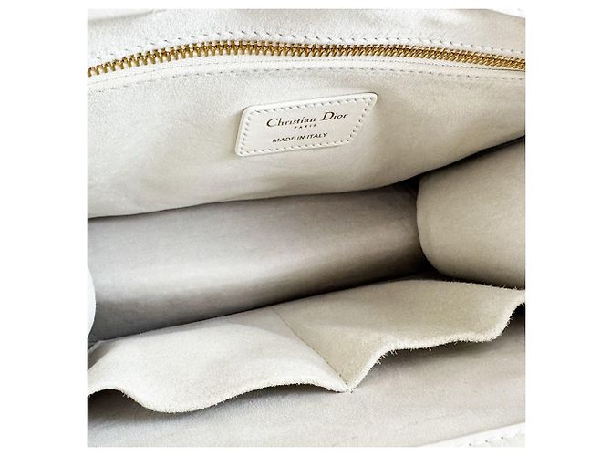 Book Tote in pelle bianca Christian Dior Bianco - vista 5