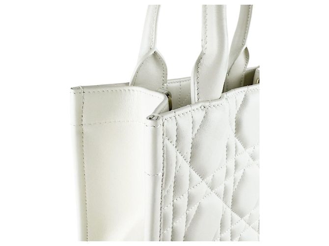 Book Tote in pelle bianca Christian Dior Bianco - vista 6