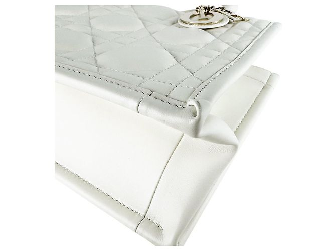 Book Tote in pelle bianca Christian Dior Bianco - vista 8