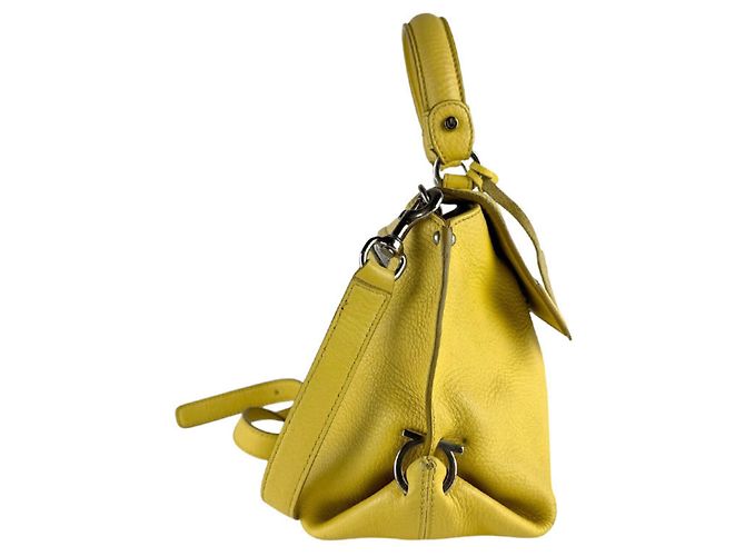 Gancini Borsa a mano/Borsa a tracolla in pelle gialla Salvatore Ferragamo Giallo - vista 2
