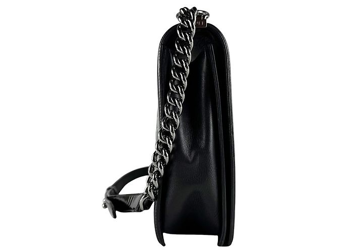 Borsa a Spalla Chanel Boy Large Nero - vista 2