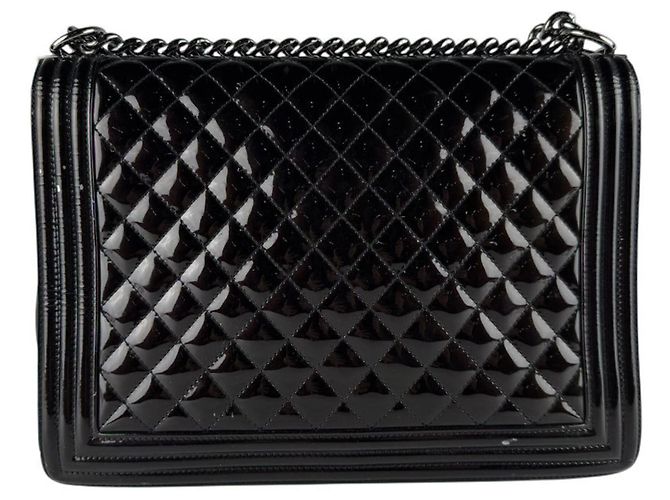 Borsa a Spalla Chanel Boy Large Nero - vista 3