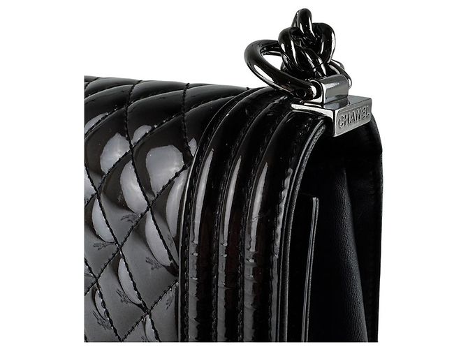 Borsa a Spalla Chanel Boy Large Nero - vista 7