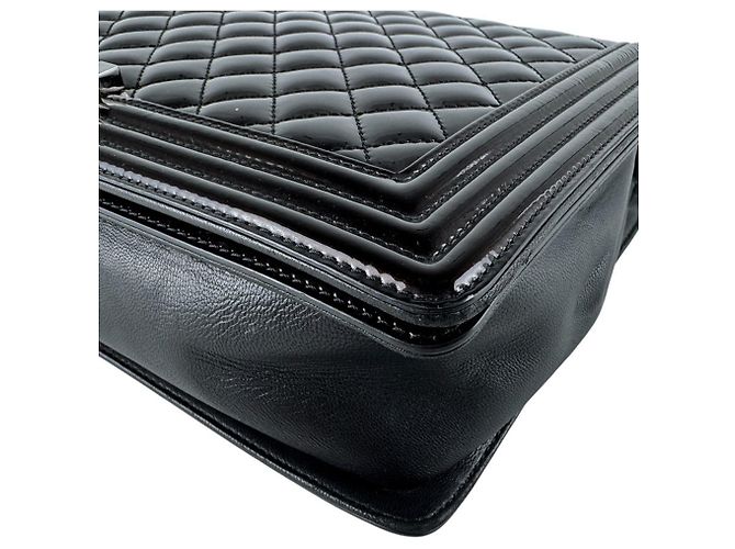 Borsa a Spalla Chanel Boy Large Nero - vista 8