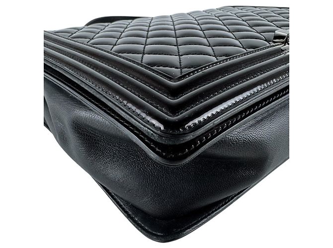 Borsa a Spalla Chanel Boy Large Nero - vista 9
