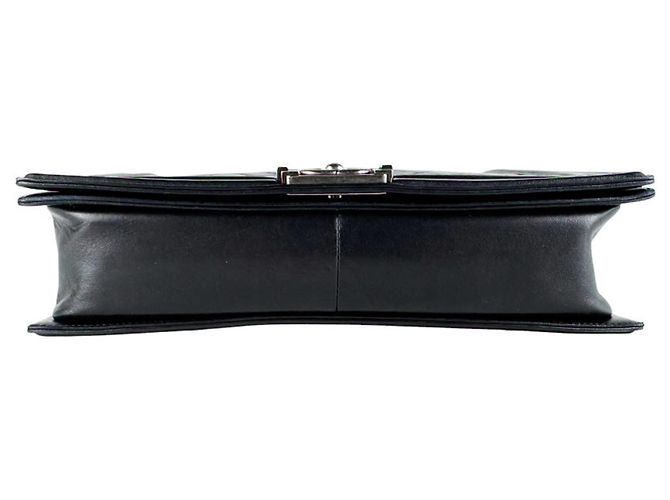 Borsa a tracolla Chanel Boy in agnello Large Nero - vista 4