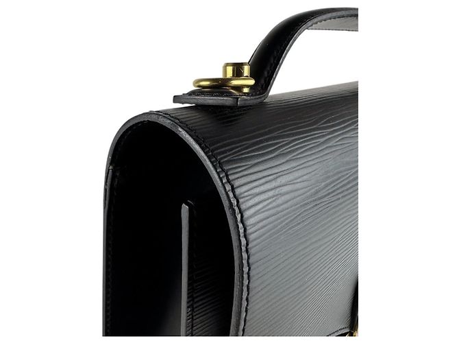 Borsa Louis Vuitton Epi Monceau Nero - vista 6