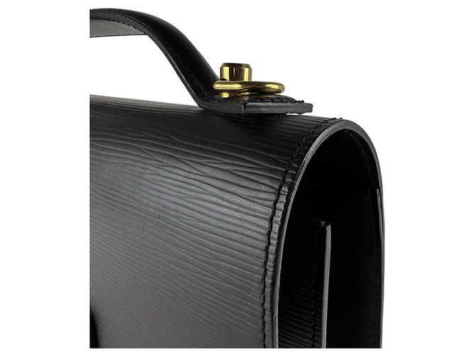 Borsa Louis Vuitton Epi Monceau Nero - vista 7