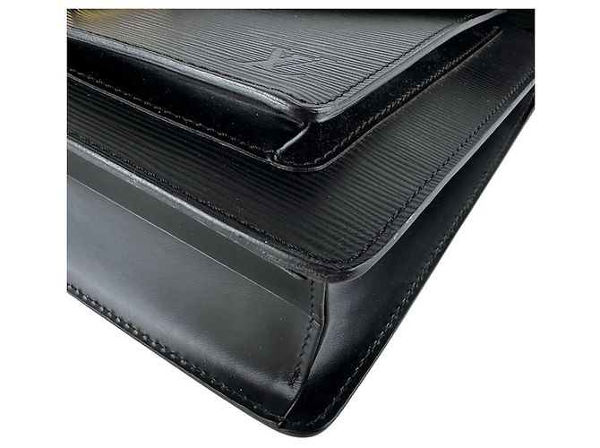 Borsa Louis Vuitton Epi Monceau Nero - vista 8