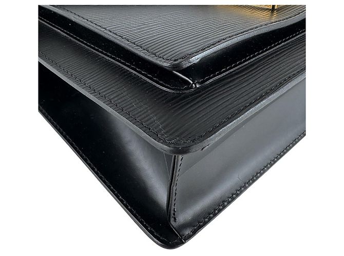 Borsa Louis Vuitton Epi Monceau Nero - vista 9