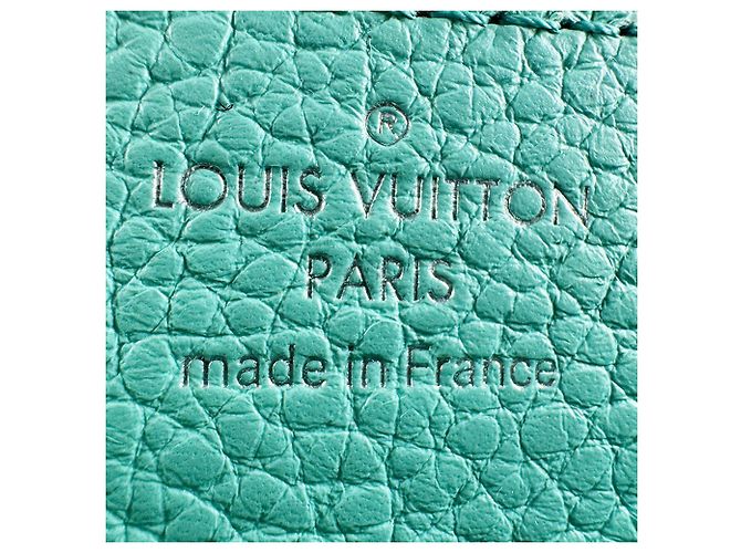 Borsa a tracolla MINI Capucines in pelle Louis Vuitton Verde - vista 13