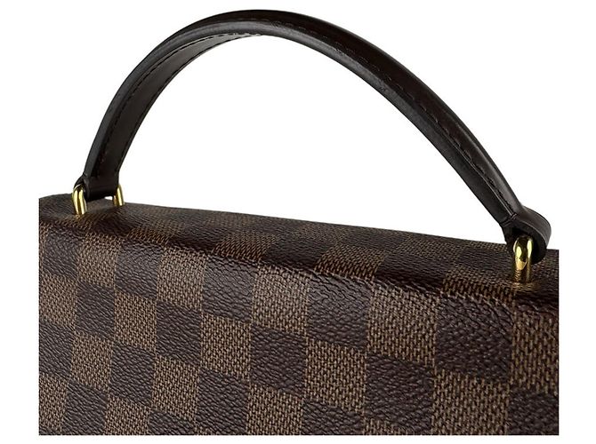 Borsa Louis Vuitton Damier Croisette Marrone Damier ebene - vista 10