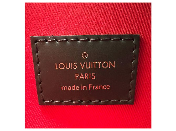 Borsa Louis Vuitton Damier Croisette Marrone Damier ebene - vista 13
