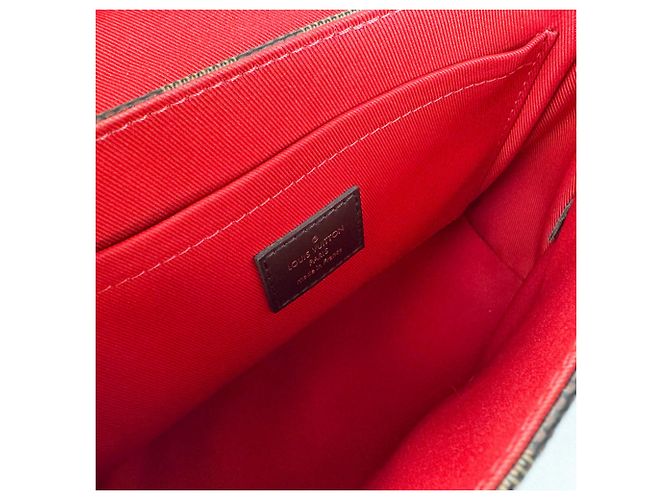Borsa Louis Vuitton Damier Croisette Marrone Damier ebene - vista 5