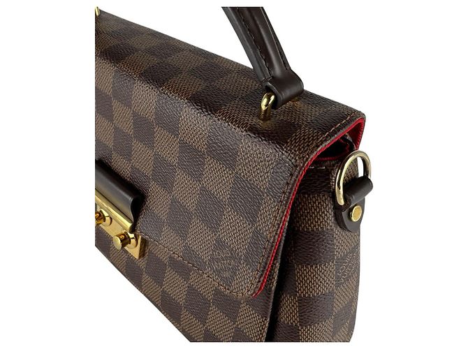 Borsa Louis Vuitton Damier Croisette Marrone Damier ebene - vista 6