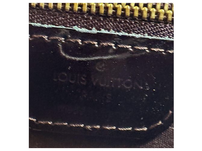 Borsa Louis Vuitton Monogram Vernis Wilshire PM Bordò - vista 12