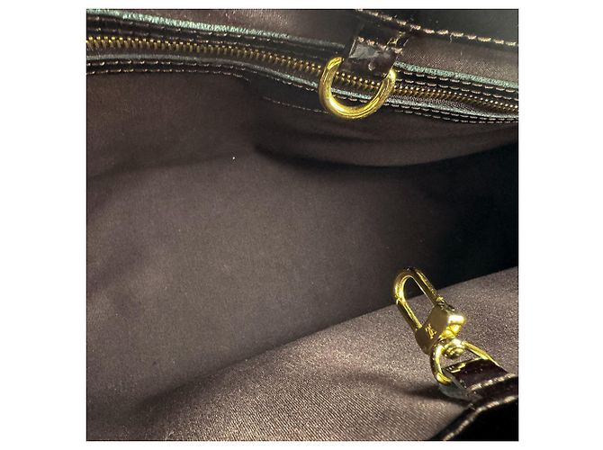 Borsa Louis Vuitton Monogram Vernis Wilshire PM Bordò - vista 5