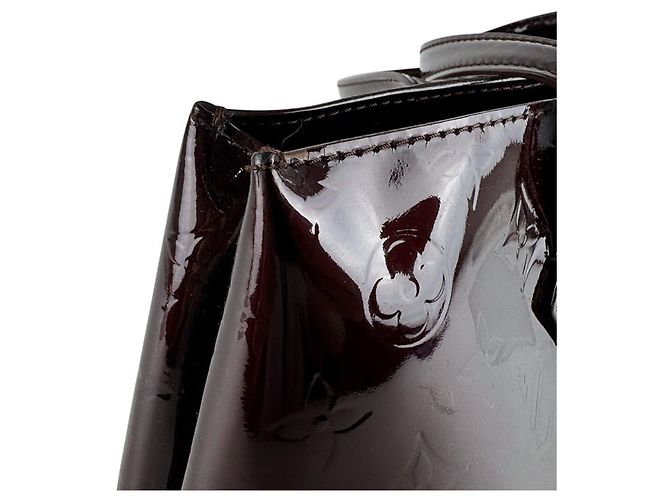 Borsa Louis Vuitton Monogram Vernis Wilshire PM Bordò - vista 6