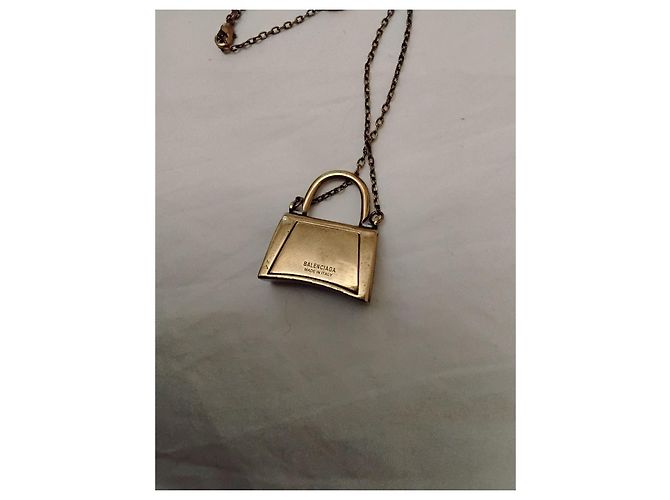 Balenciaga Collana con Pendente Hourglass D'oro - vista 5