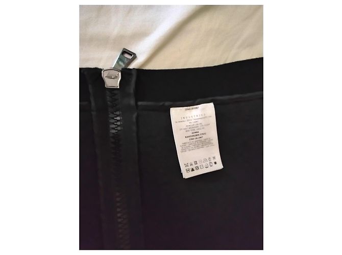 Moncler Minifalda lana bouclé Negro Blanco - vista 5