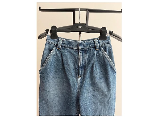 Abeille Dior Blaue Denim Cargo-Jeans - Ansicht 2
