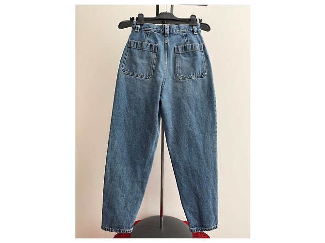 Abeille Dior Blaue Denim Cargo-Jeans - Ansicht 3