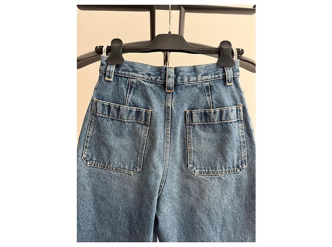 Abeille Dior Blaue Denim Cargo-Jeans - Ansicht 4