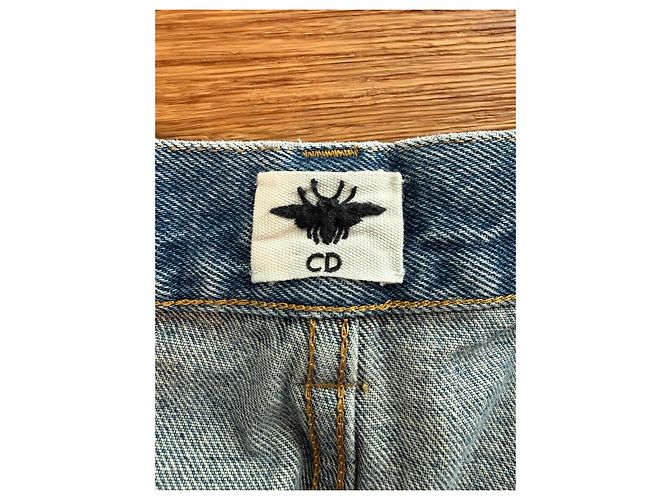 Abeille Dior Blaue Denim Cargo-Jeans - Ansicht 8