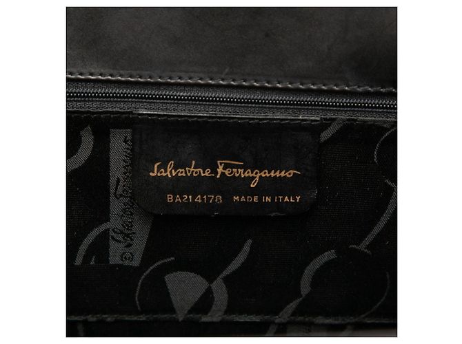 Borsa a mano Vara Ribbon Salvatore Ferragamo Nero - vista 7