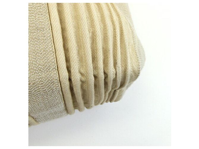 Hermès Borsa Tote Hermes Cabas Calicut Marrone Beige - vista 6