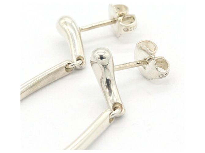 Orecchini Tiffany & Co. Elsa Peretti Elongated Teardrop Argento - vista 3