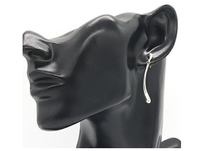 Orecchini Tiffany & Co. Elsa Peretti Elongated Teardrop Argento - vista 7