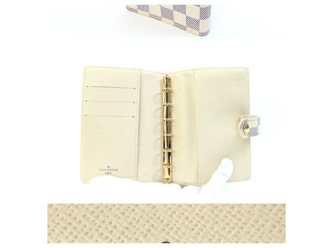 Couvre-carnet Louis Vuitton Damier Azur Blanc - vue 2