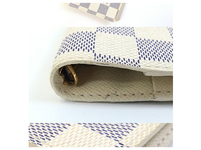 Couvre-carnet Louis Vuitton Damier Azur Blanc - vue 3