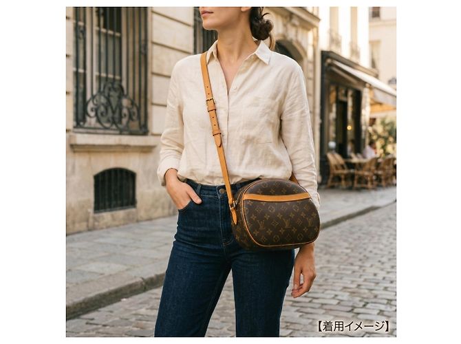Borsa a Spalla Louis Vuitton Blois Monogram Marrone - vista 2