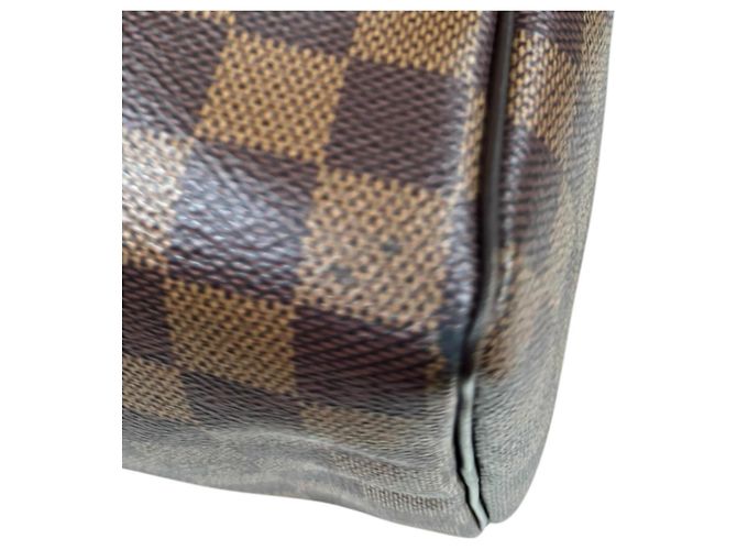 Borsa Louis Vuitton Speedy 25 Damier Marrone - vista 11