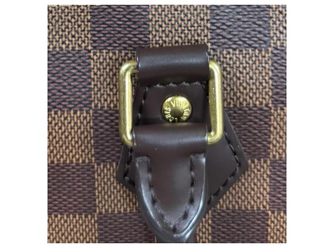 Borsa Louis Vuitton Speedy 25 Damier Marrone - vista 15