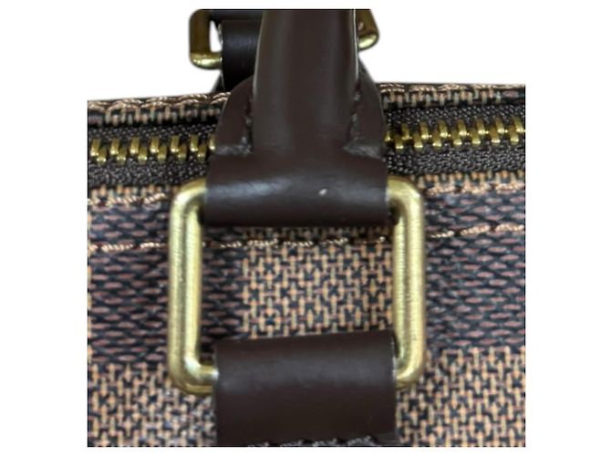 Borsa Louis Vuitton Speedy 25 Damier Marrone - vista 16