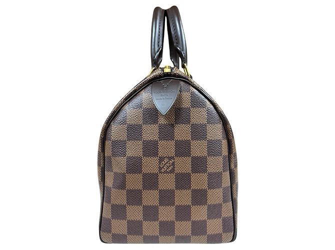 Borsa Louis Vuitton Speedy 25 Damier Marrone - vista 4