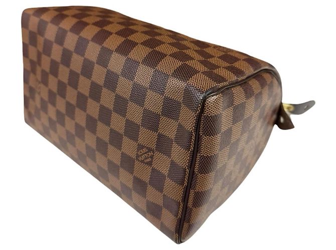 Borsa Louis Vuitton Speedy 25 Damier Marrone - vista 6