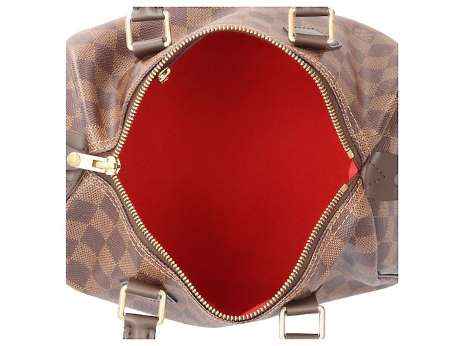 Borsa Louis Vuitton Speedy 25 Damier Marrone - vista 7
