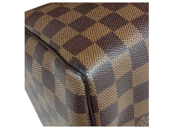 Borsa Louis Vuitton Speedy 25 Damier Marrone - vista 9