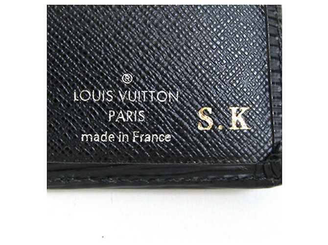 Portafoglio bi-fold Louis Vuitton in pelle Epi Brazza Nero - vista 5