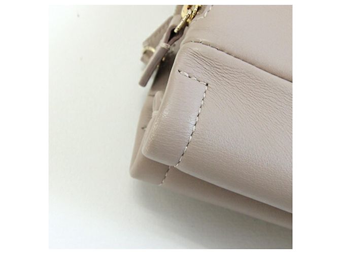 Bulgari Borsa Tote Bvlgari in pelle rosa chiaro e beige - vista 5