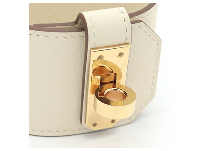 Bracciale Kelly Twist Hermès in Nata Golden Yellow D'oro Giallo - vista 3
